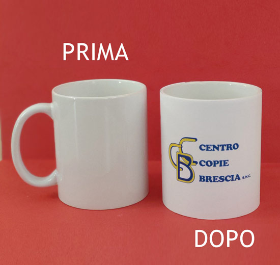 Tazza bianca personalizzata con logo aziendale